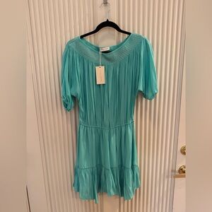 Ramy Brook Turquoise Midi Dress